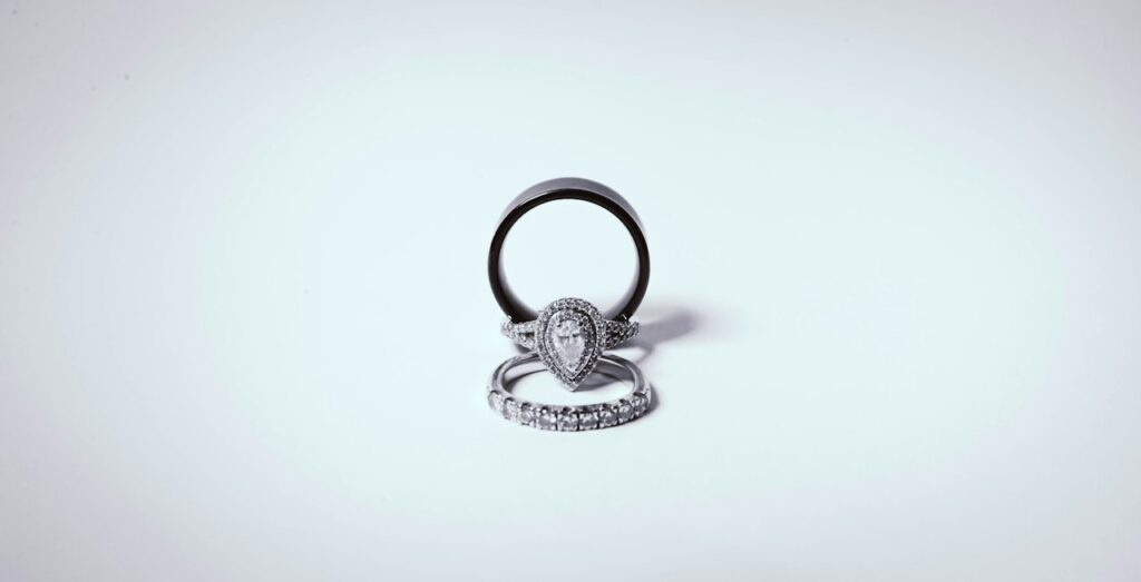 Sapphire and Diamond Halo Ring